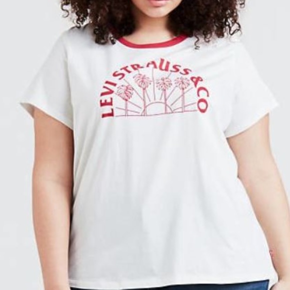 Levi Strauss White Tops T shirt Graphic T - Picture 2 of 2